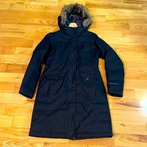 winter jacket black color size :XS Brand :Eddiebauer